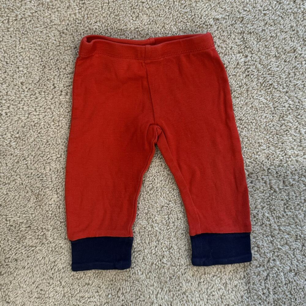 Little Miss Matched Red Cuffed Pants Americana Patriotic 6-9 Months